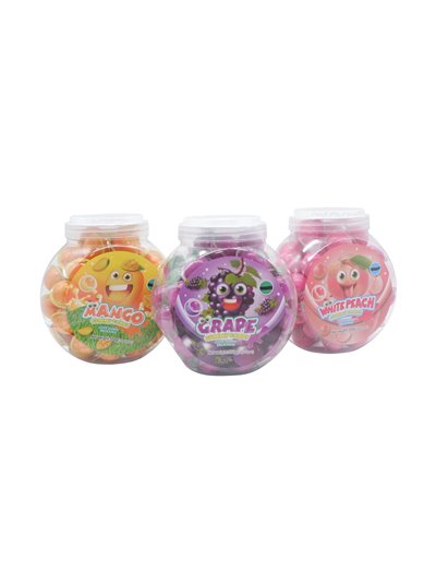 33049 - Gummy Candy Assort Flavors Jar 55ct - Box:  - Loc: 