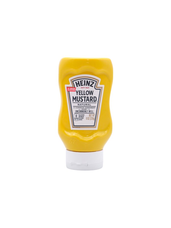 33121 - Heinz Yellow Mustard - 8oz. (Case of 12) - Box:  - Loc: G10