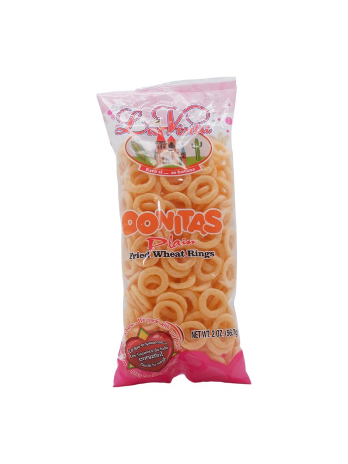 33125 - La Visita Donitas Plain Fried Wheat Rings.  - 2oz - Box:  - Loc: 