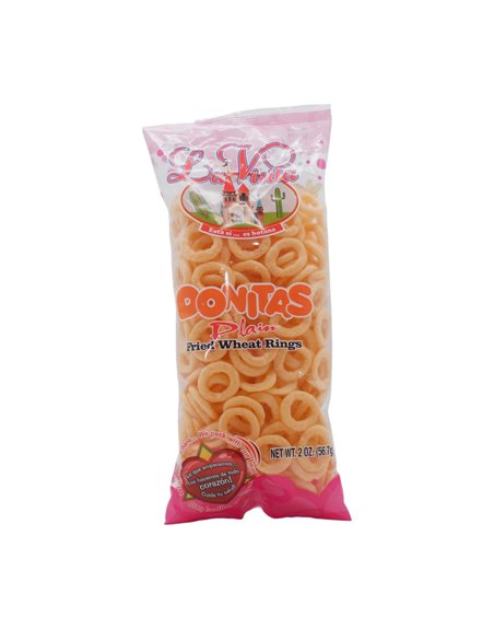 33125 - La Visita Donitas Plain Fried Wheat Rings.  - 2oz - Box:  - Loc: 