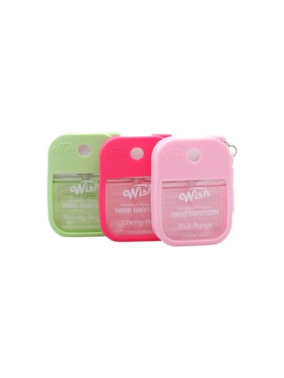 33165 - Wish Hand Sanitazer.  Assorted Flavor Silicone. 1.2oz. 60394 - Box:  - Loc: I1
