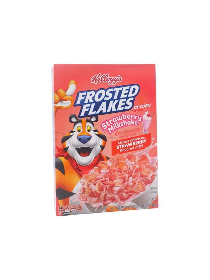 33212 - Kelloggs' Frosted Flakes Strawberry Milkshape- 12 / 11.6 oz (Case of 12) - Box:  - Loc: E2