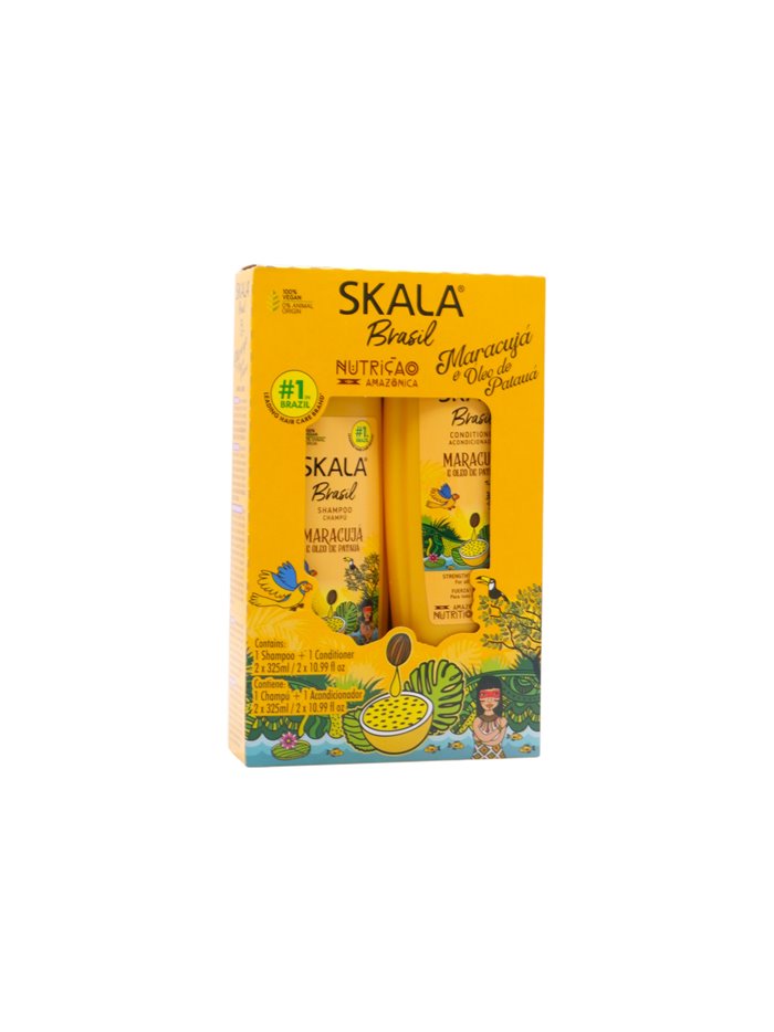 33215 - Skala. Maracuya. Shampoo & Conditioner.  - 325ml Pkg of 2. - Box:  - Loc: L1