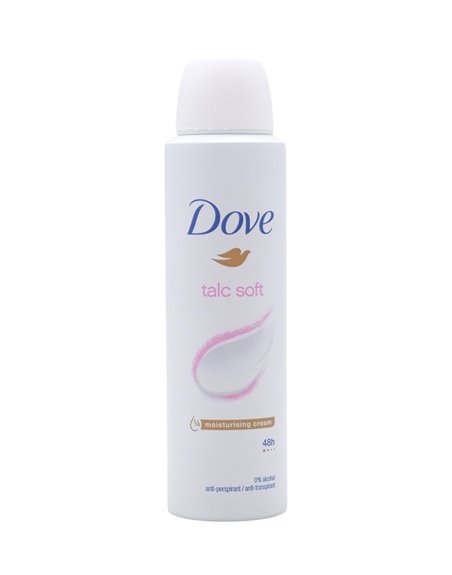 33260 - Dove Deodorant Spray, Talc Soft 150ml. (Case of 6) - Box:  - Loc: K9