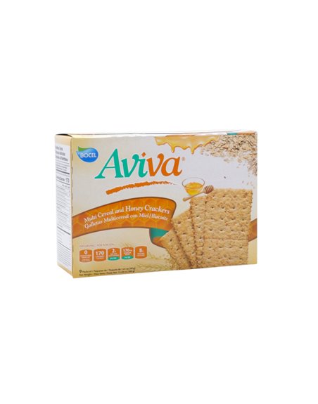 33268 - Aviva Soda Crackers Multi-Cereal & Honey-  12.69oz - Box:  - Loc: 