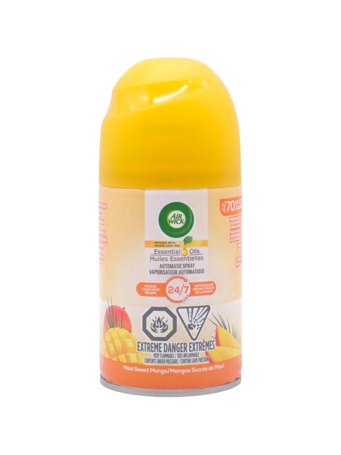 33275 - Air Wick Refill Ultra Machine Can, Sweet Mango - 180g (Case of 6) - Box:  - Loc: I3