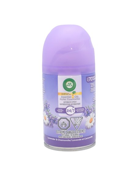 33277 - Air Wick Refill Ultra Machine Can, Lavender Chamomile - 180g (Case of 6) - Box:  - Loc: I3