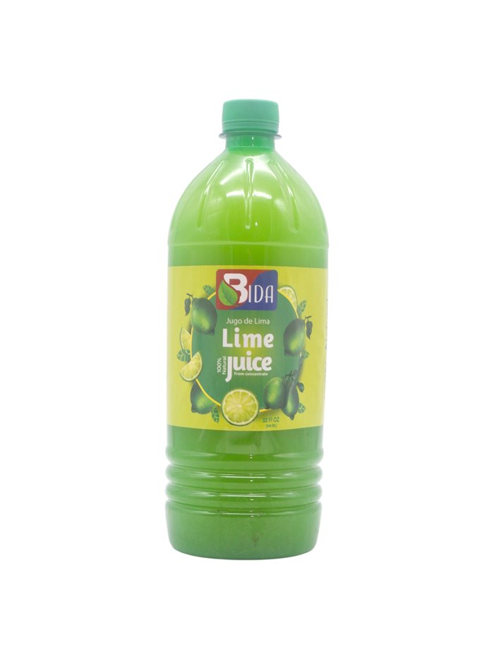 33319 - Bida 100% Nanutal Lime Juice - 32 fl. oz. (Case of 12) - Box:  - Loc: R11