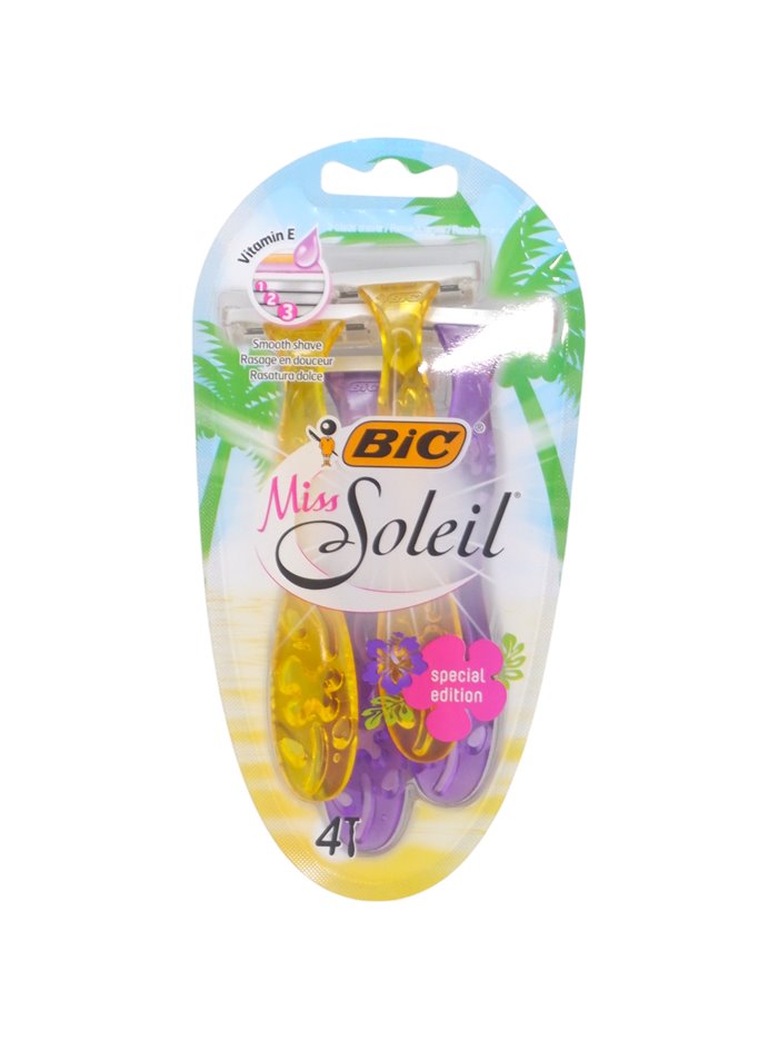 33372 - Bic Miss Soleil Razor. Special Edition - 4ct. - Box:  - Loc: L0