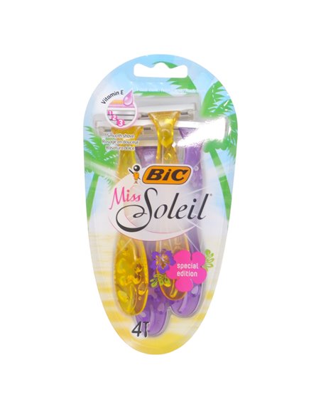 33372 - Bic Miss Soleil Razor. Special Edition - 4ct. - Box:  - Loc: L0
