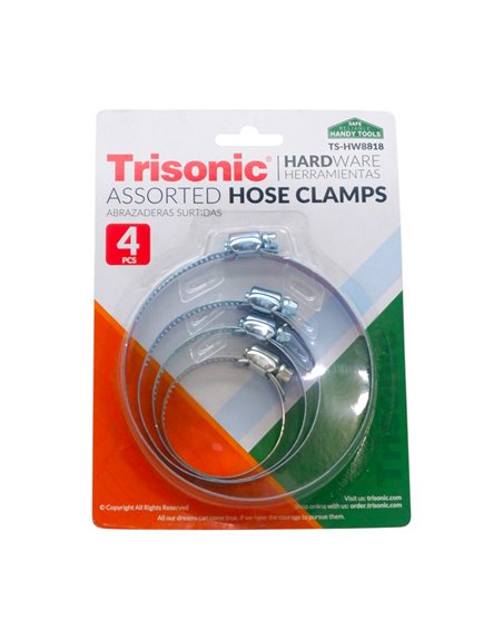 33408 - Trisonic. L-Assorted Hose Clamp. ( TS-HW8818 ) - Box:  - Loc: A1