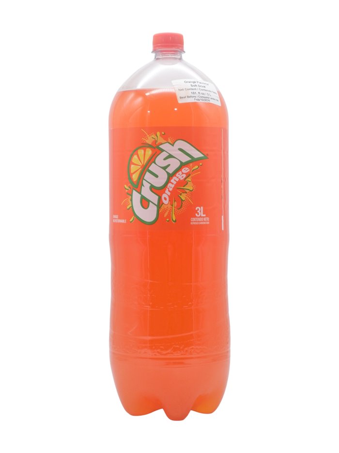 33414 - Crush. Orange - 3L. (Case of 6) - Box:  - Loc: E8