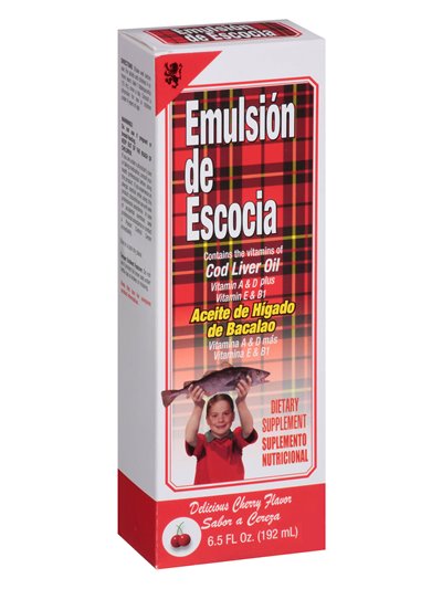 10553 - Emulsión De Escocia, Cherry - 6.5 fl. oz. (Case of 48) - Box:  - Loc: L1