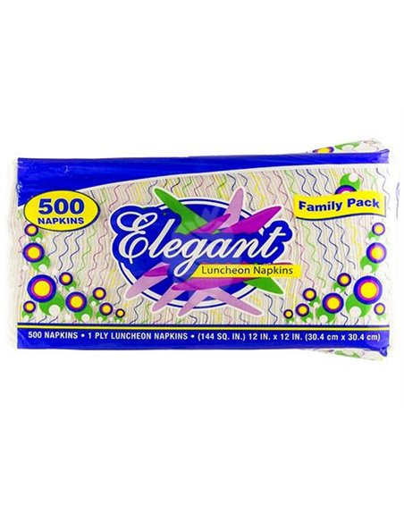 10571 - Elegant Luncheon Napkins - 500ct (Case Of 12 pack) - Box:  - Loc: A7