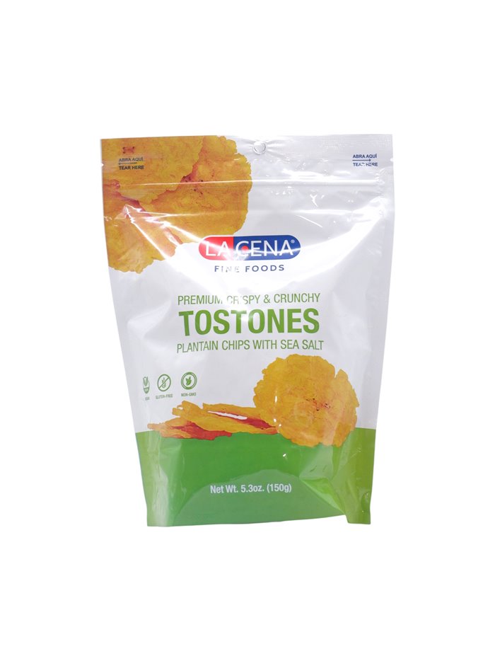 33470 - La Cena Tostones W/ Seat Salt- 5.3 oz. (Case of 20) - Box:  - Loc: N12
