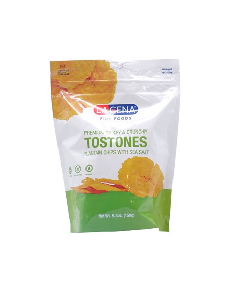 33470 - La Cena Tostones W/ Seat Salt- 5.3 oz. (Case of 20) - Box:  - Loc: N12