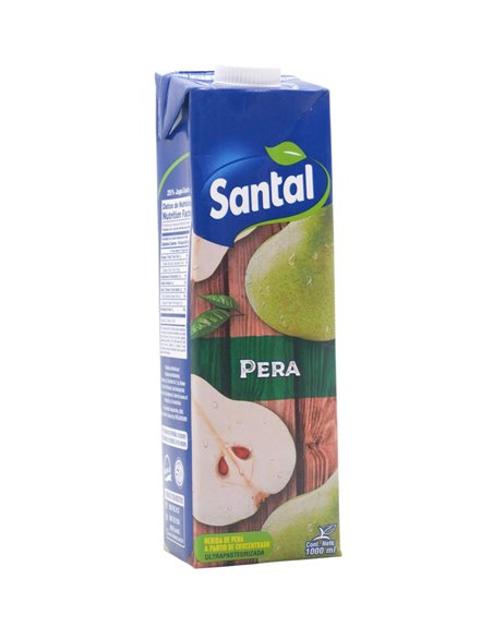 33485 - Santal Juice Pear - 1 Lt. (Pack of 12) - Box:  - Loc: F1