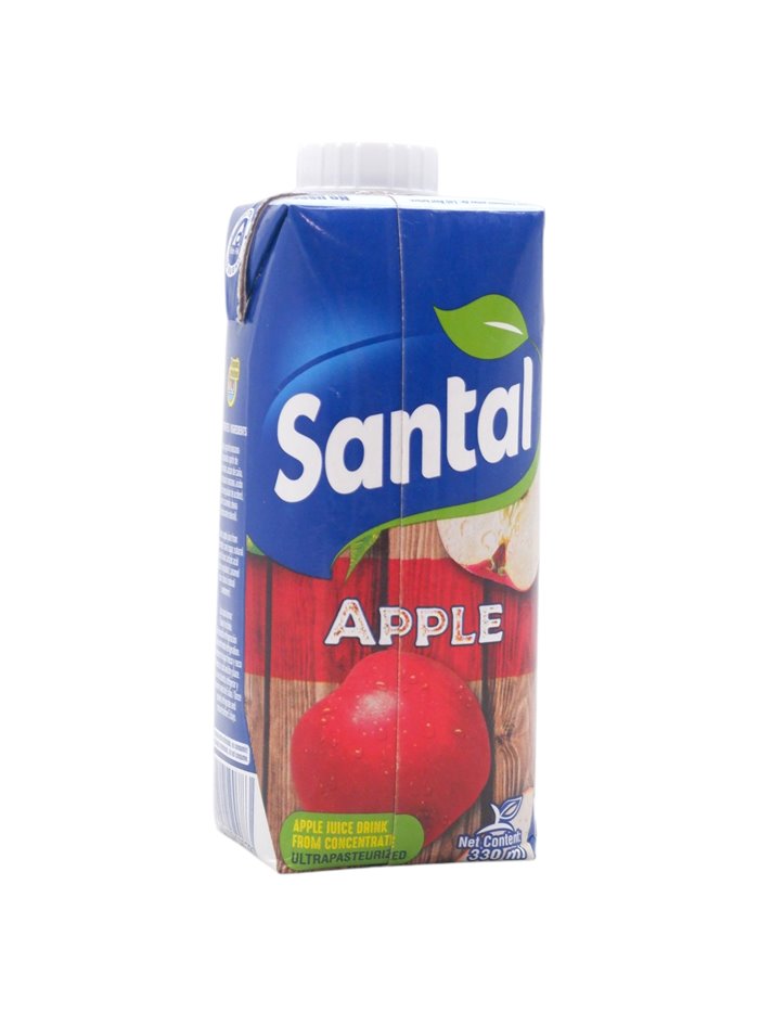 33490 - Santal Juice Apple - 330ml (Pack of 18) - Box:  - Loc: F2