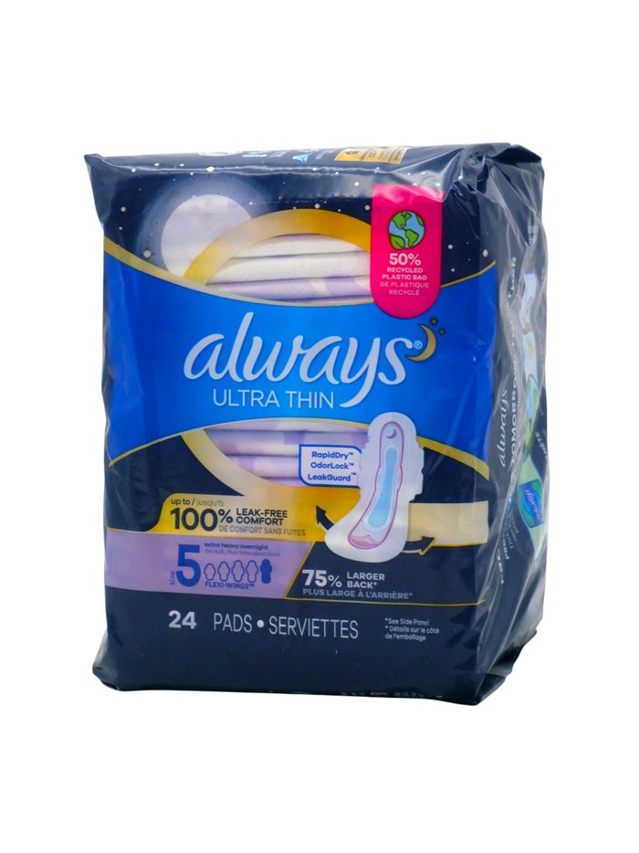 33536 - Always Ultra Thin Size 5 - 3 x 24's 75598 - Box:  - Loc: E3