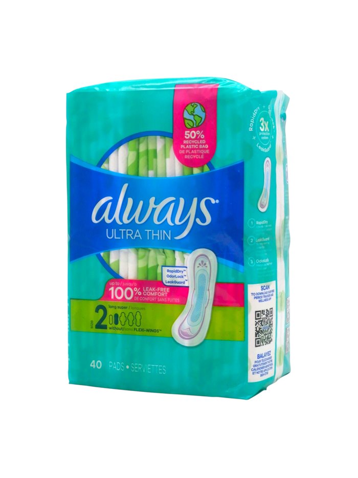 33539 - Always Ultra Thin Size 2 - 3 x 40's 75948 - Box:  - Loc: E3