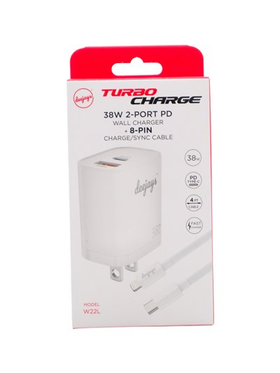 33566 - Turbo Charge 38w 2 port Iphone - Box:  - Loc: 