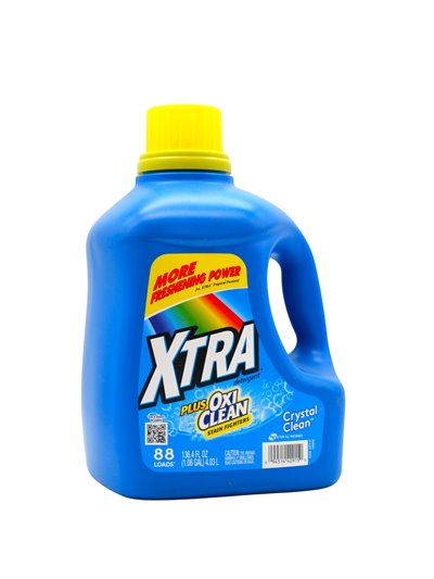 33634 - Xtra Plus Laundry Detergent, Oxi Clean - 136.4 fl. oz. (Case of 4) - Box:  - Loc: C11