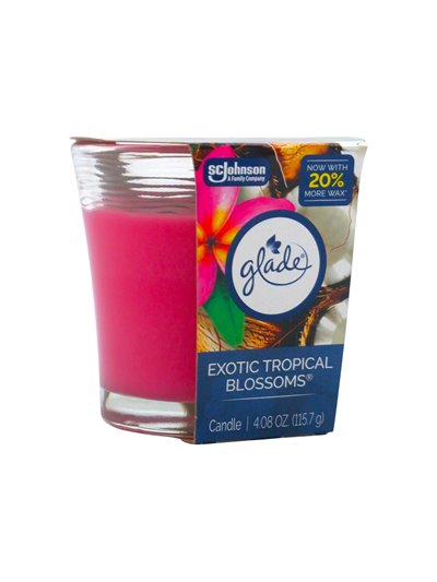 33665 - Glade Candle Exotic Tropical Blossoms - 4.08 oz. (Case of 6) - Box:  - Loc: I5