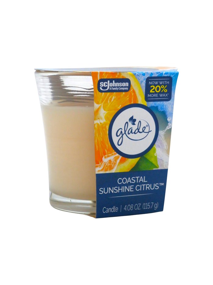 33667 - Glade Candle. Coastal Sunshine Citrus - 4.08 oz. (Case of 6) - Box:  - Loc: I5