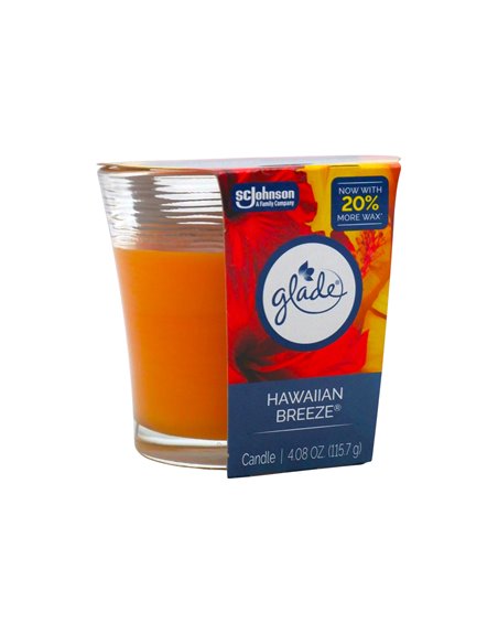 33672 - Glade Candle. Hawaiian Breeze - 4.08 oz. (Case of 6) - Box:  - Loc: I5