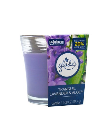 33675 - Glade Candle. Tranquil Lavander & Aloe. 4.08 oz. (Case of 6). - Box:  - Loc: I5