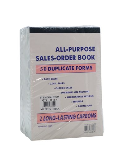 33725 - All Purpose Guest Check Book 50 Duplicate Forms. (Pkg Of 12) - Box:  - Loc: P0