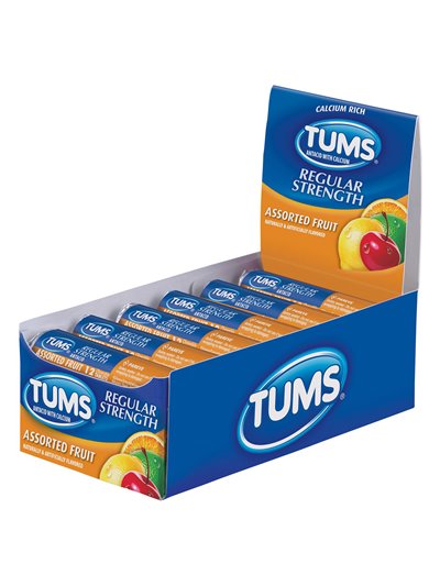 11034 - Tums Assorted Fruit - 12ct - Box:  - Loc: N2