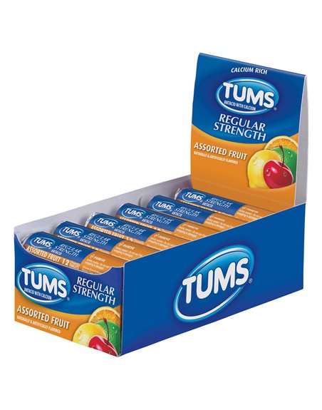 11034 - Tums Assorted Fruit - 12ct - Box:  - Loc: N2