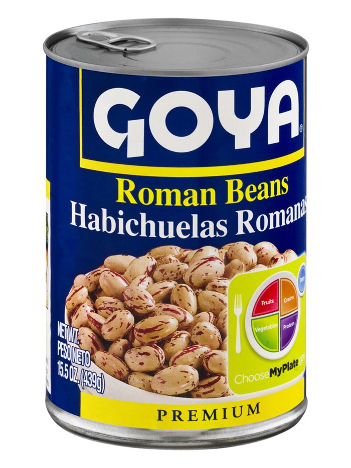 11038 - Goya Roman Beans - 15.5 oz. (Pack of 24) - Box:  - Loc: G11