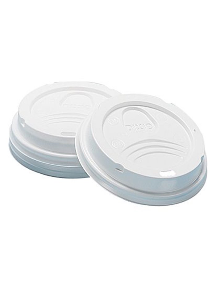 11129 - Hot Cup White Fold Back Plastic  Lids , 16HL - 1000ct - Box:  - Loc: Q4