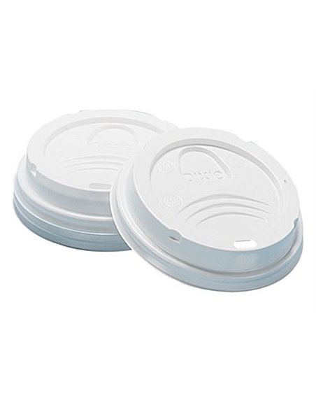 11129 - Hot Cup White Fold Back Plastic  Lids , 16HL - 1000ct - Box:  - Loc: Q4