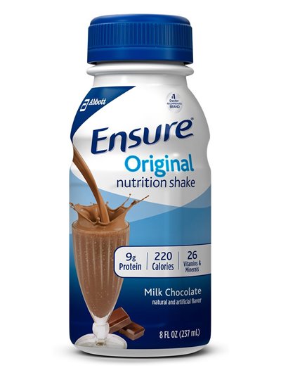 11212 - Ensure Chocolate, 8 fl. oz. - (24 Pack) - Box:  - Loc: F1