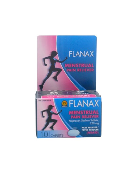 33844 - Flanax Menstrual Caplets 10ct - Box:  - Loc: 