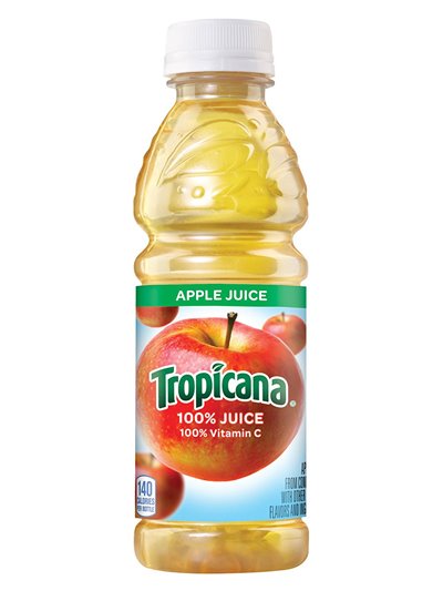 11382 - Tropicana Juice Apple, 10 fl oz - 24 Pack - Box:  - Loc: D5