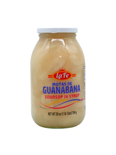 33986 - La Fe Motas De Guanabana (Soursop In Syrop) - 28 oz - Box:  - Loc: C.J.3