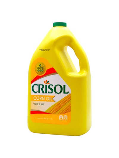 33987 - Crisol Corn Oil ( Aceite Maiz ) - 128 fl. oz. (Case of 4)  023025 - Box:  - Loc: G6