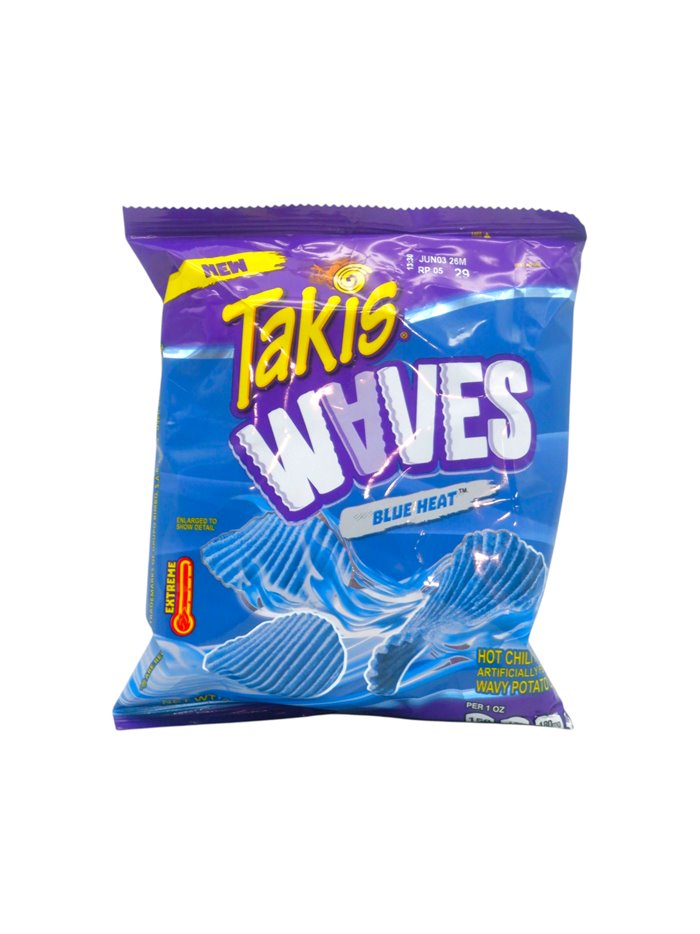 34083 - Barcel Takis Waves Blue Heat  2.5 oz - Box:  - Loc: P1