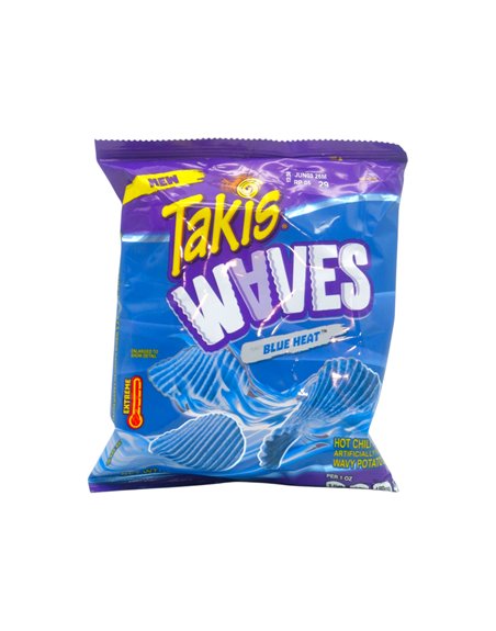 34083 - Barcel Takis Waves Blue Heat  2.5 oz - Box:  - Loc: P1