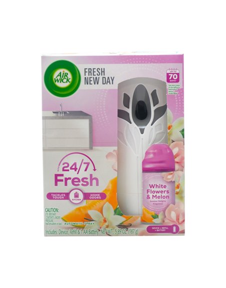 34130 - Air Wick Freshmatic Refill Can, White Flowers & Melons - 167g. (Case of 4) - Box:  - Loc: I6