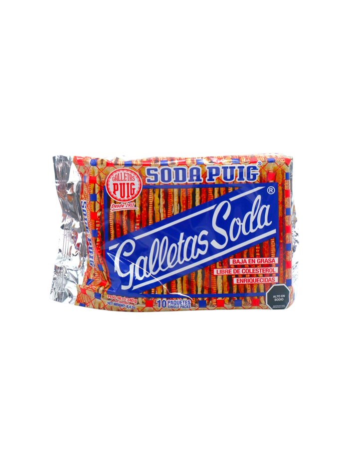 34147 - Puig Delicias Galletas De soda. 8.4oz. (Case Of 24) - Box:  - Loc: B9