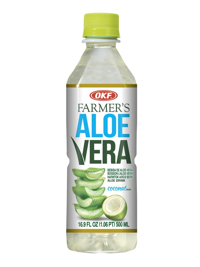 11669 - OKF Aloe Vera Drink, Coconut - 500ml (Case of 20) - Box:  - Loc: F10