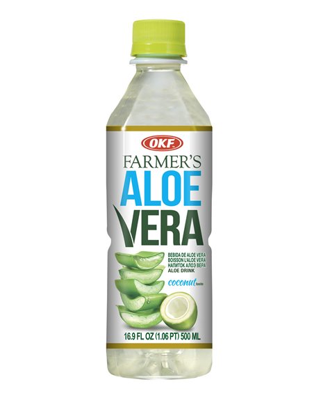 11669 - OKF Aloe Vera Drink, Coconut - 500ml (Case of 20) - Box:  - Loc: F10