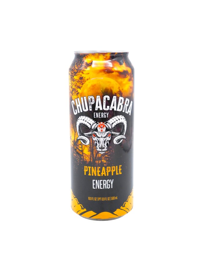 34199 - Chupacabra Energy Drink. Pineapple. 12ct/500 ml . ( Case of 12) - Box:  - Loc: 
