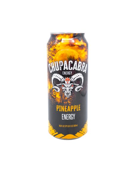 34199 - Chupacabra Energy Drink. Pineapple. 12ct/500 ml . ( Case of 12) - Box:  - Loc: 
