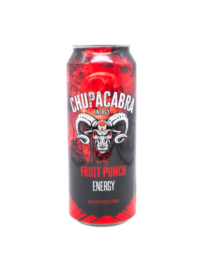 34200 - Chupacabra Energy Drink. Fruit Punch. 12ct/500 ml . ( Case of 12) - Box:  - Loc: 